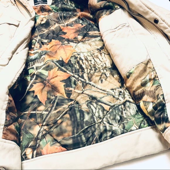 Billabong Twill Work Coat with Hood Men's XL - Picture 4 of 8